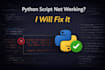 fix bugs in your python script