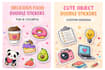 design cute and aesthetic custom stickers