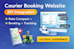 build courier pickup and booking website with courier API