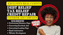 generate converting debt relief client tax relief client via facebook ads