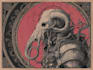 create creepy horror vintage character illustration