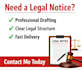 draft a professional legal notice