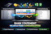 categorize bank statement transactions for tax, bookkeeping