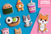 draw cute kawaii doodles, stickers illustrations