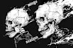 draw awesome skull or skeleton illustration for you
