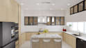 create modern 3d kitchen and bathroom design