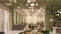 do restaurant interior design with 3d renders and layouts