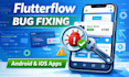 fix flutterflow bugs and app errors fast