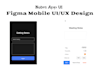 design 1 mobile app UI screen in figma