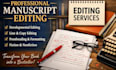 professionally edit, proofread, line edit your manuscript