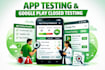 do google play closed testing, android, IOS app testing, and website testing
