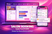 develop bubble salon booking app with scheduling, client management notification