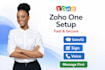 setup zoho one, salesiq, sign, campaign, thrive, voice, automation, pos, routeiq
