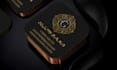 design luxury gold foil business card with print ready files