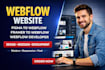 design webflow landing page for startup or convert figma to webflow