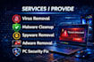 remove virus and malware from your PC fast and safely