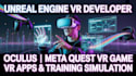 develop your unreal engine oculus VR game meta quest app or training simulation
