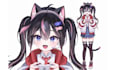 draw and rig your live2d vtuber, 2d vtuber model, live2d model, v tuber design