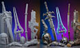 sculpt 3d sword models 3d weapon models 3d cosplay props for 3d printing