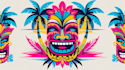 do cretive surfing tiki bar logo 1 day