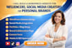 build wordpress influencer social media content creator website