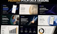 design a canva pitch deck and investor presentation