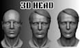 do 3d head bust sculpt, character face model, 3d modeling for 3d printing zbrush