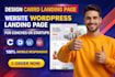 design carrd landing page website wordpress landing page for coaches or startups