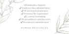 provide professional HR administration and HR support