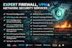 setup firewall, vpn and network security