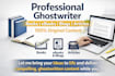 ghostwrite or edit unique books with extraordinary plots