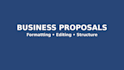 assist with proposal writing, rfp response and business documentation