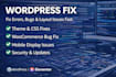 fix broken our outdated wordpress  website
