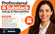 setup substack account design substack newsletter manage substack post