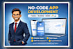 build no code app glide bubble io adalo flutter flutterflow mobile app developer