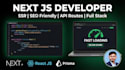 develop next js web app with ssr, API routes and prisma