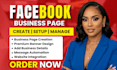 create and setup facebook business page