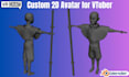 create a custom 2d avatar for vtuber, profile, or streaming