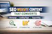 write SEO website content, content writer and website copywriting that converts
