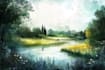 paint landscapes in watercolor