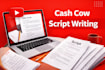 write engaging youtube automation and cash cow scripts