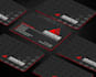 black spot uv business card design
