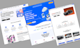 build a modern react next js website or landing page