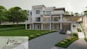 design a modern house or villa with 2d floor plans