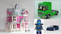 do lego digital car, bike, minifigure, ship, toy and house with functioning part