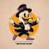 create a retro style cartoon mascot illustration