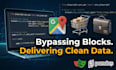 do web scraping, data mining, API scraping, and python automation