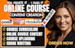 write online course content, curriculum development, lesson plan, elearning