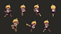 pixel art sprite sheet nsfw, sfw pixel art 2d sprite sheet character animation