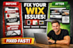 fix wix studio wix fix mobile responsive and fix wix booking issues